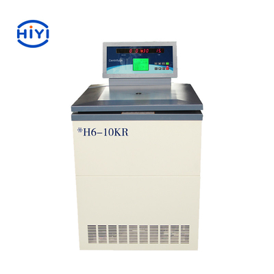 H6-10KR เครื่องหมุนเหวี่ยงตู้เย็นความเร็วสูงระบบล็อคฝาอัตโนมัติแบบอิเล็กทรอนิกส์สำหรับการแพทย์ทางคลินิก